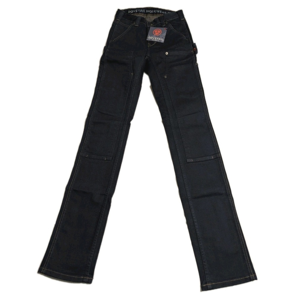 NWT Dovetail Workwear Maven Slim Womens 00x34 Tall Carpenter Utility Jeans